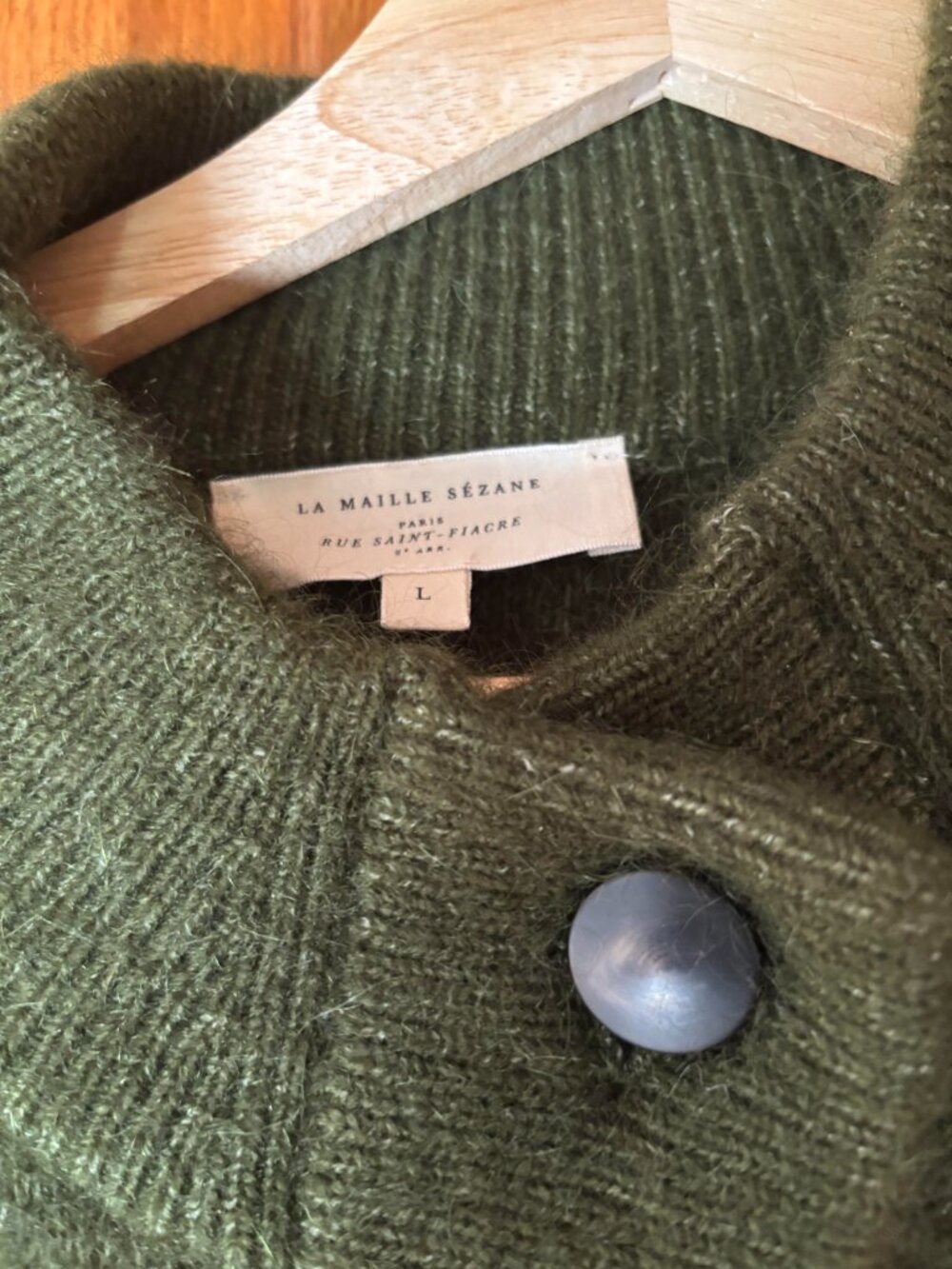 Sezane Thais Jacket Forest Green worn once L NWOT - Picture 2 of 4